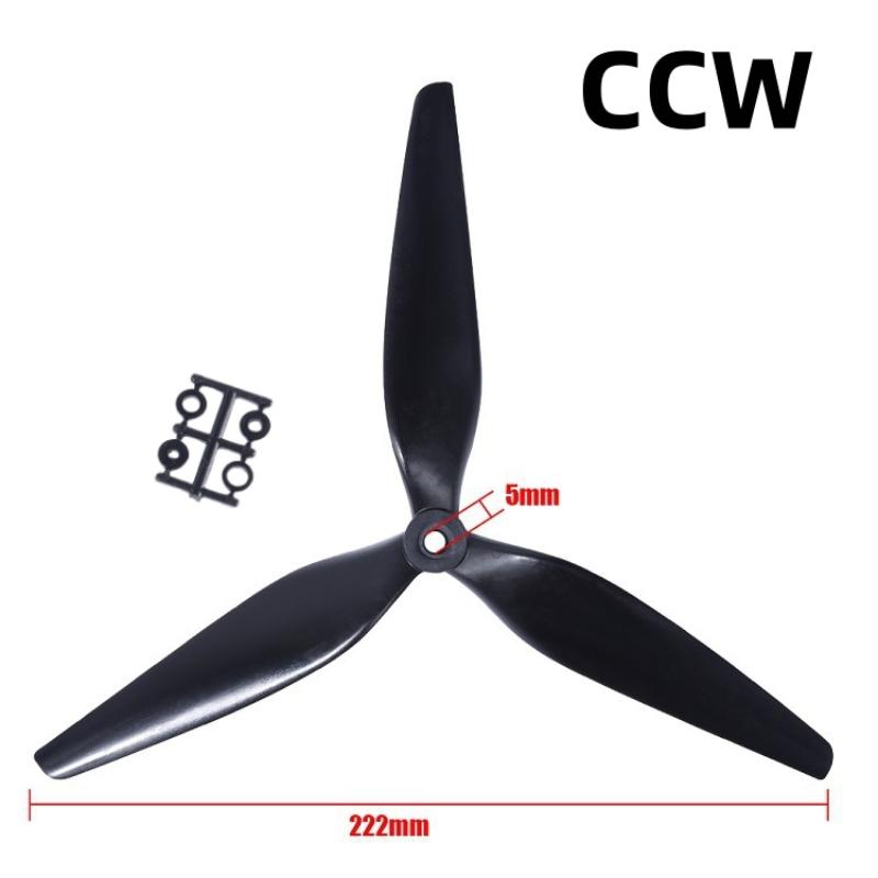1 Piece Rc Fpv Drone Accessories For Hqprop 10X5X3 9X5X3 10Inch 9Inch 3 Blades Black Carbon Reinforced Nylon Propeller