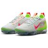 Nike Air VaporMax 2021 Flyknit Neon Women Sneakers Grey Photon-Dust Bright-Mango DH4088-002
