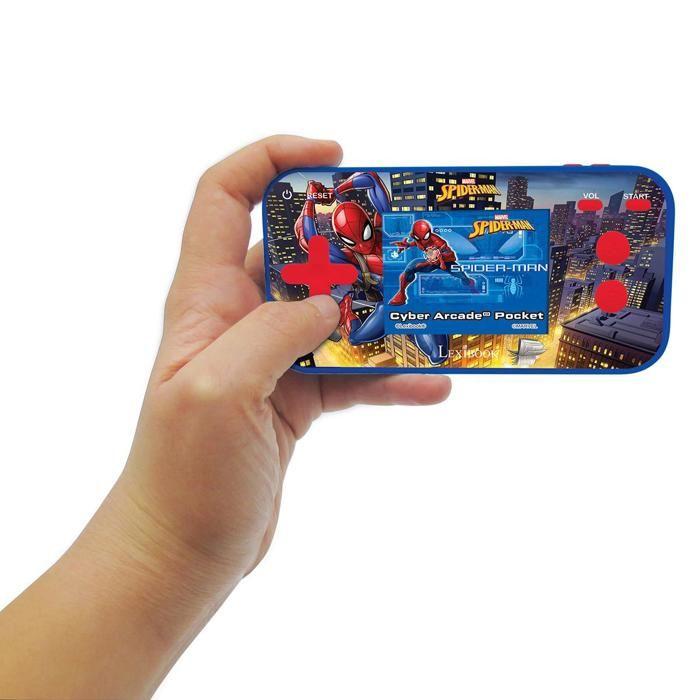 Cyber Arcade® Pocket Spider-Man Handheld Console – 1.8'' Screen 150 Games Including 10 Spider-Man