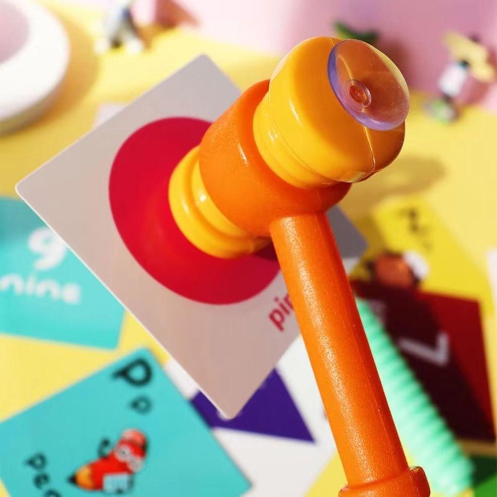 Parent-Child Suction Cup Hammer Learning Knock Suction Table Party Game  Kindergarten Toy