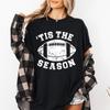 Tis The Season Football Tee Vintage Distressed Game Day Shirt Women Casual Sports Top Fan Gift Outfit