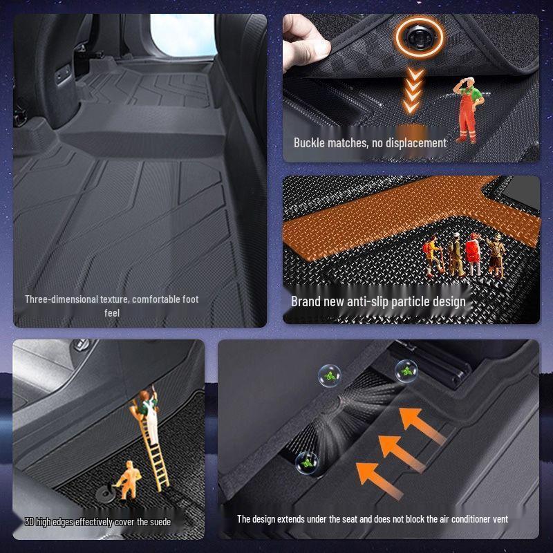 Комплект ковриков в салон и багажник Geely Xingyuan TPE Youth Edition - Полное покрытие для 26 моделей