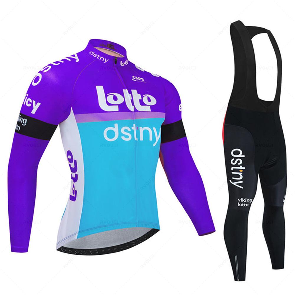 Autumn Long Sleeved Breathable Cycling Suit Set Bib Pants Set Ropa Ciclismo Bicycle MTB Clothing Road Bike Suit Men Long Sleeve Bicicleta Set
