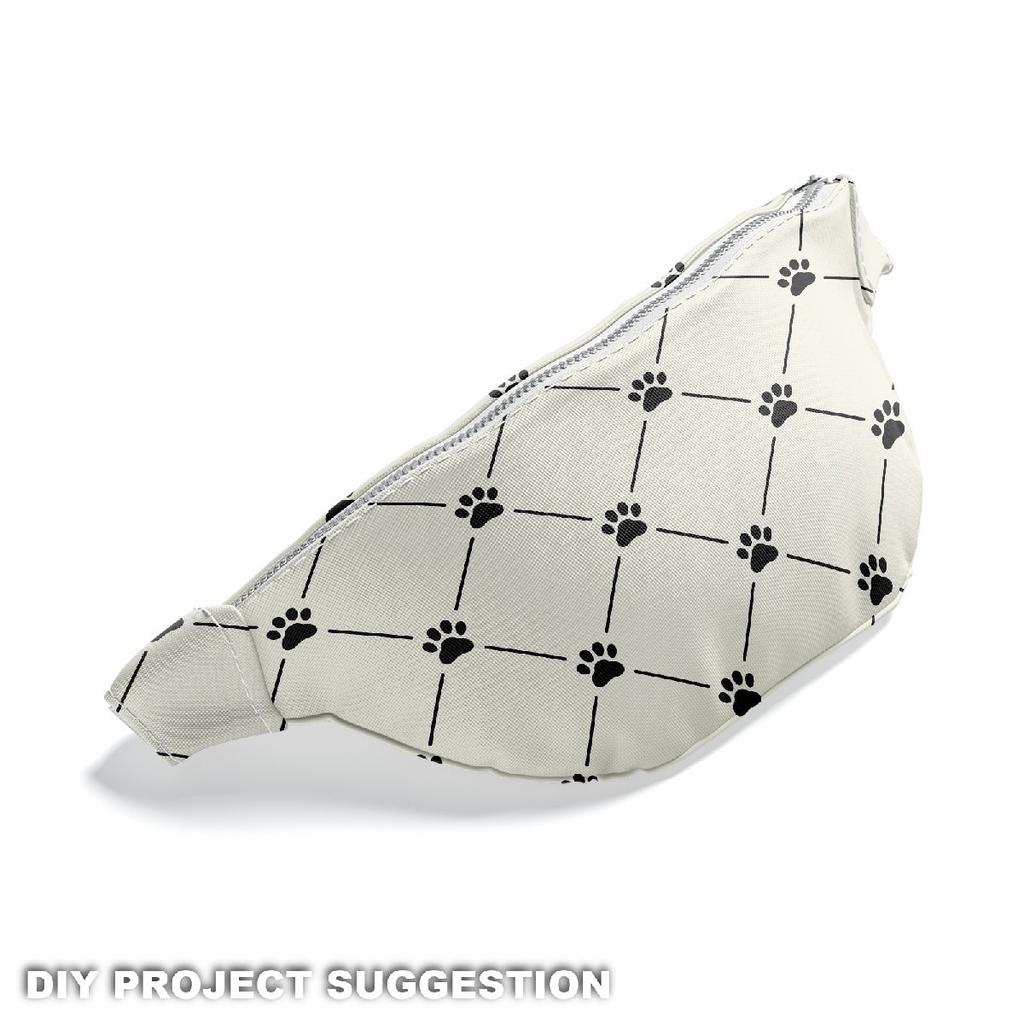 Outdoor Dekostoffe Oxford - Motiv Pfotenabdrücke I Dx402