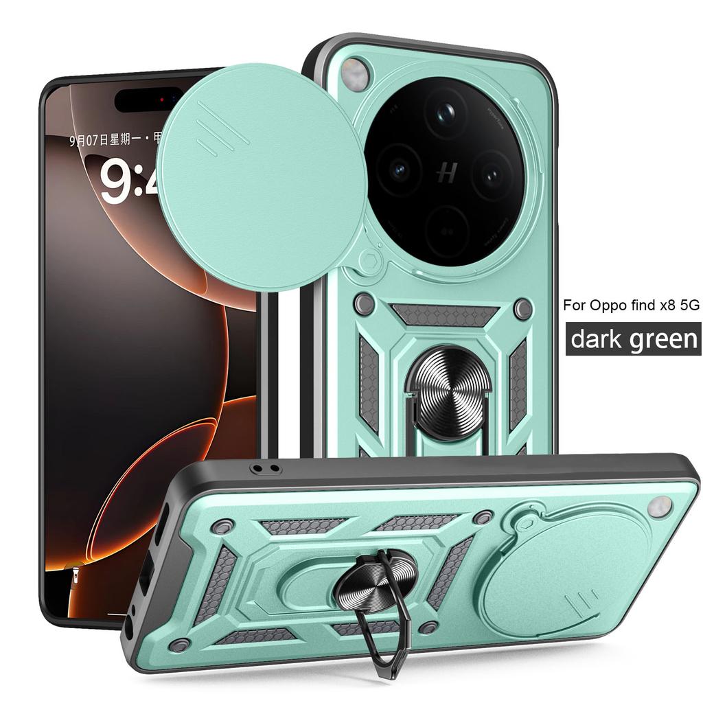 Чехол для OPPO Find X8 Чехол Oppo Find X8 Pro Чехол Find X8 Pro с магнитным кольцом Бронированный чехол для телефона Защитная задняя крышка с защитой камеры