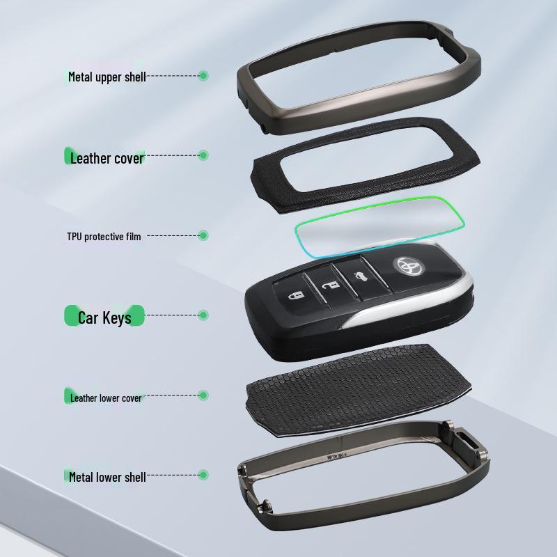 2026 Toyota Corolla RuiFang Двухдвигательный Elite Чехол на ключ - Металлический корпус