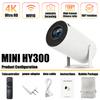 Новый Проектор 4K Android 11 Мини HY300 Wifi6 290ANSI Allwinner H713 BT5.0 1080P 1280*720P Кинотеатр Наружный портативный Проектор