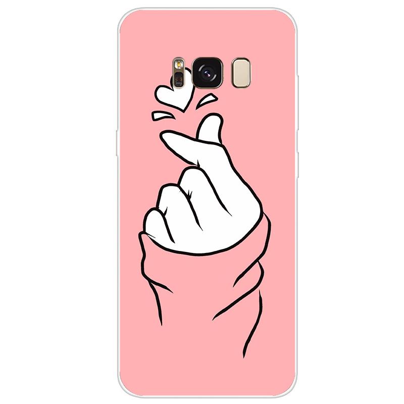 Чехол для Samsung Galaxy S8 Plus, силиконовый чехол, милый мягкий чехол из ТПУ для Samsung Galaxy S8 S 8 Plus, чехол-бампер для телефона S8Plus Coque