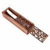 Portable Retro Box Hollow Wood Pencil Case Storage Box Students Cute Wooden Pencil Box Multi Station