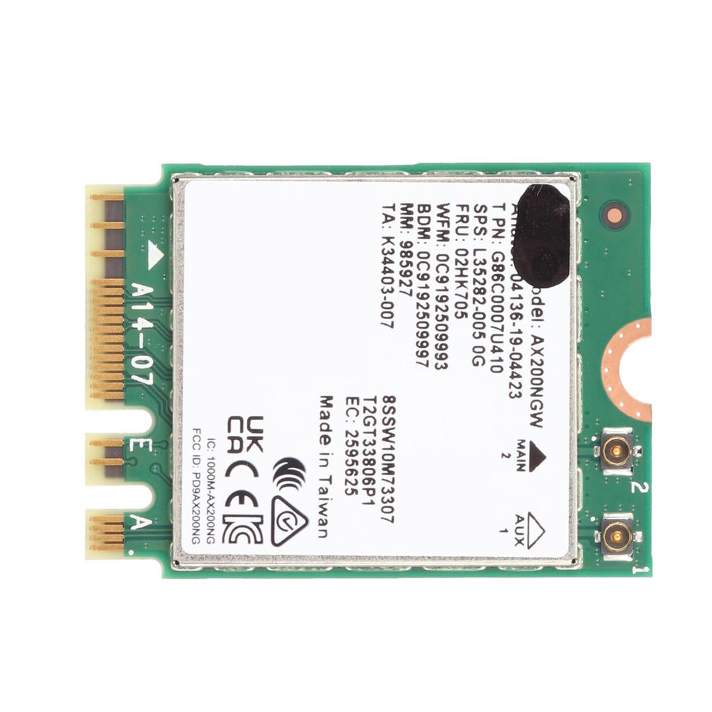 WiFi 6 Wireless Card Dual Band 3000Mbps M.2 NGFF 802.11 AX Protocol BT5.2 Wireless Network Card for