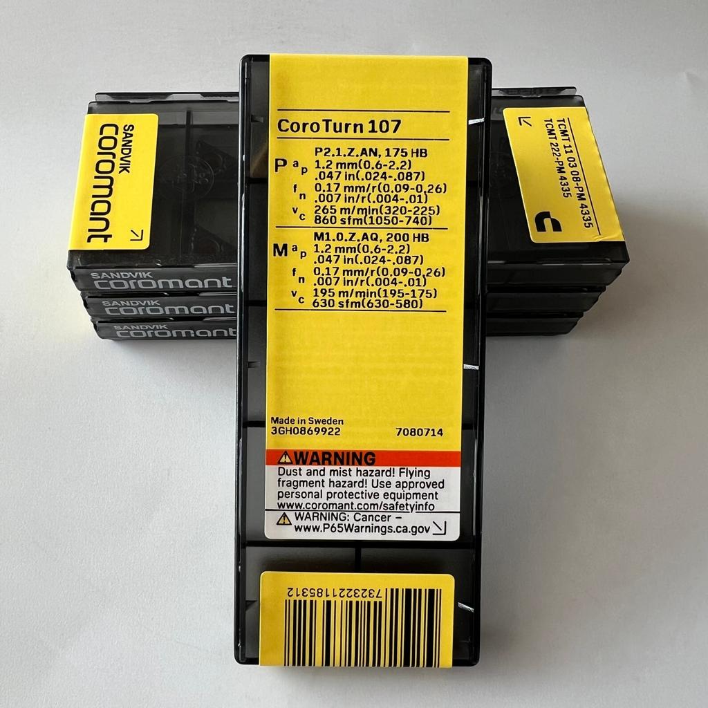 SANDVIK / TCMT110308-PM 4335 / Original Swedish hard alloy blade 10 Pcs