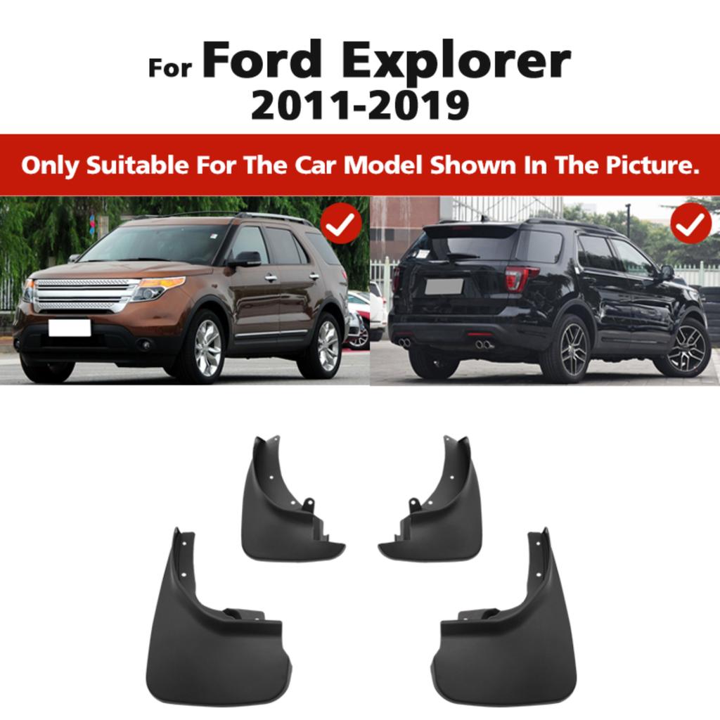4PCS Splash Guards Mudguards Compatible with Ford Explorer 2011 2012 2013 2014 2015 2016 2017 2018 2019