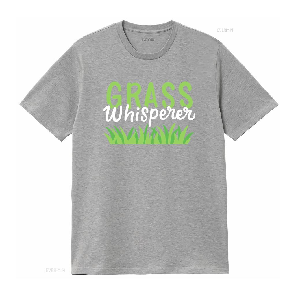 Lawn Mowing T Shirt Care Mower Grass Whisperer  vintage Washed Slightly Versatile fashion designer clothes Stretched Soft