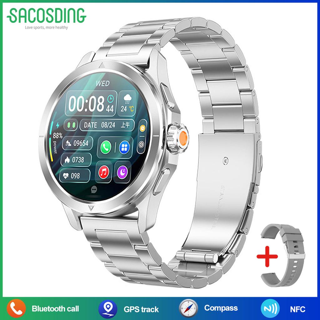 2025 Новые часы S4 Ultra Sports для мужчин, высотомер, GPS, трек, компас, NFC HD, BT, умные часы для Android IOS XIAOMI