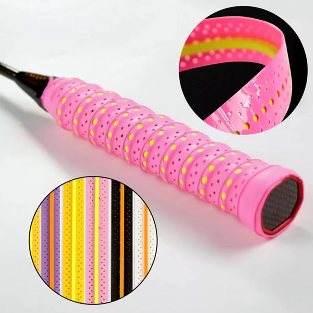 Breathable Anti-slip Absorb Sweat Racket Tape Handle Grip Tape Tennis Badminton Squash Band Anti-skid Headbands Hair Sweat Band