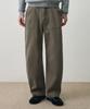DRAW FIT Curved Washed Fatigue Pants [Khaki Beige]