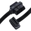 DCHAV OBD2 ODB II Cable Extension Cable Flat Ultra Thin 16 Pin 16 Core