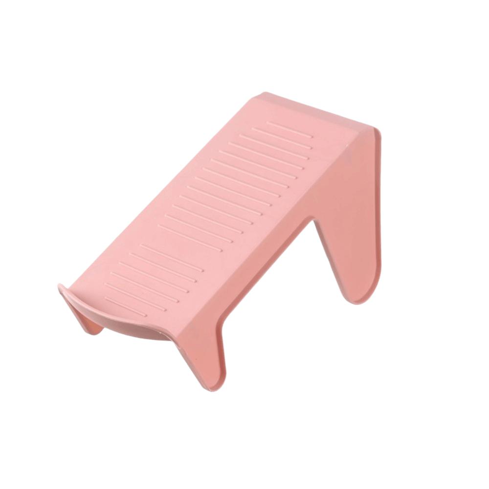 Plastic Shoe Stacker Pink Double Layer Shoe Rack Tidy Orderly Shoe Cabinet Organizer for Dormitory