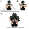 Аниме Серия One Piece: Зоро Стиль Девяти Мечей DY658-661 Фигурки из Строительных Блоков