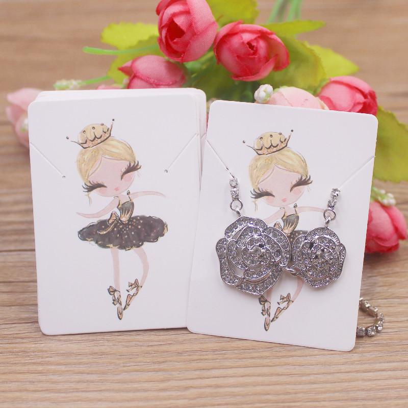 Zerong 50 шт. цветочных сережек и ожерелий, демонстрационные карточки, картонный набор ожерелий, кулон, упаковка, бирка, карточка 5x7 см