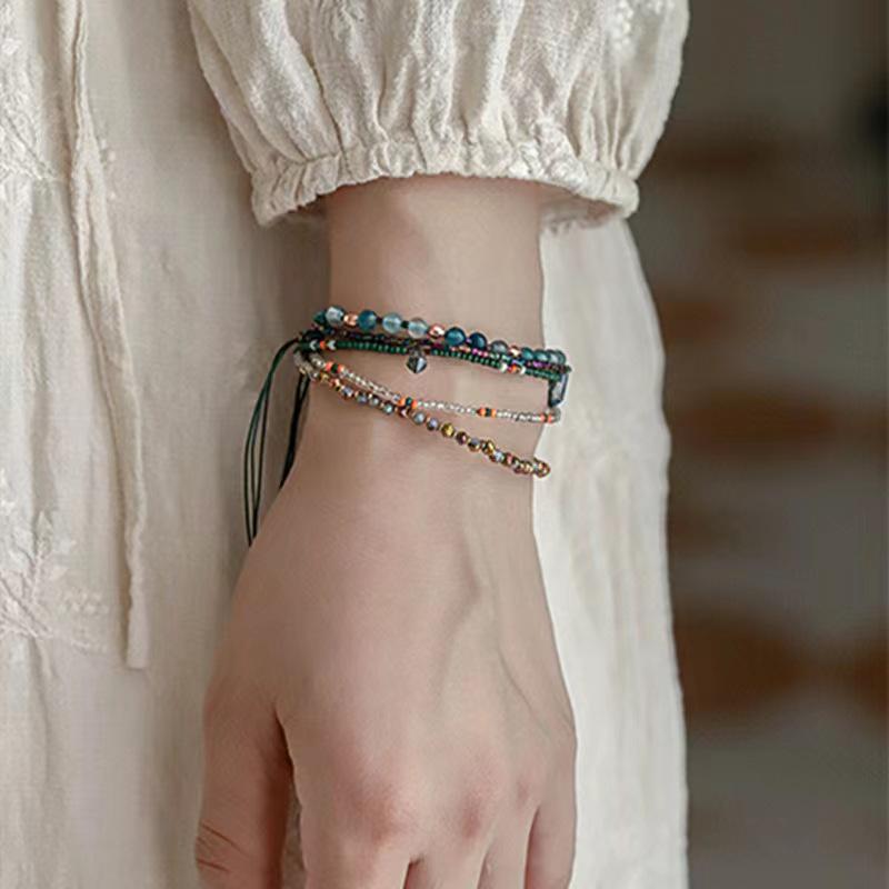 Bohemian Colorful Ethnic Handmade Beaded Adjustable Summer Bracelet