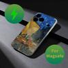 Винтажный чехол для телефона с узором Ван Гога для iPhone 17,16,15,14,13,12,X,XS,Pro,Max,Plus,E,Air,Mini с магнитной поддержкой Magsafe, Жидкий ТПУ