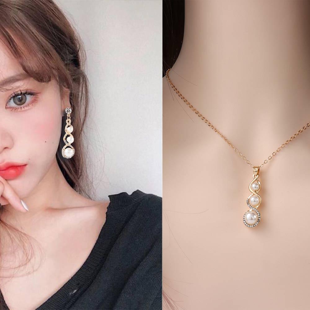 Подарки для невесты из кубического циркония для женщин серьги-подвески «Ангельская слеза» набор украшений ожерелье с подвеской