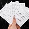 Mini Metallic Silver Nail Stickers: Star, Heart & Love Designs, Self-Adhesive, Small Size