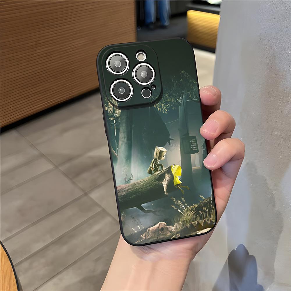 Чехол для телефона L-Little Nightmares Для IPhone 17 Pro Max 15 Pro 16 14 Plus 12 13 Mini 11 Pro Ударопрочный Мягкий Чехол