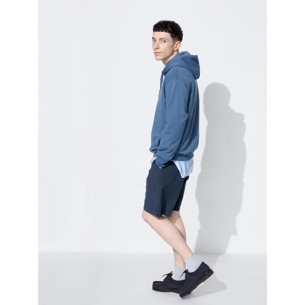 Uniqlo Укороченные брюки Stretch Easy Seersucker 