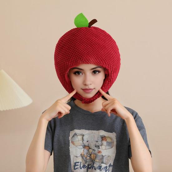 Личи Головной убор Наполненный хлопок Мультяшная шляпа Мягкий дышащий Реквизит для фотосессии Милая шляпа для костюма для выступлений для детей и взрослых