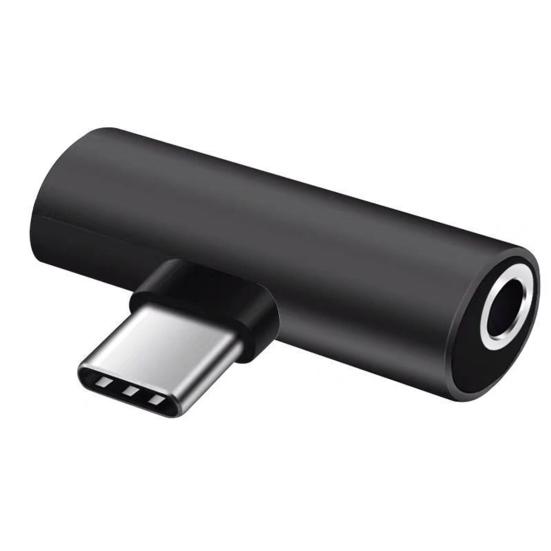 Аудиоадаптер 2 в 1 для быстрой зарядки и стабильной передачи, Plug and Play, конвертер с Type-C на 3,5 мм разъем для наушников, аудиоаксессуары