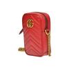 Gucci Мини-сумка через плечо GG Marmont из стеганой кожи Красная Повседневная Вечеринка Шопинг 598597-DTDCT-6433