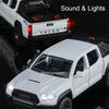 1:Масштаб 1:32 TACOMA Raptor F150 Модель Автомобиля Игрушка Звук Свет Металлическая Литая Модель С Инерционным Механизмом Внедорожный Пикап Коллекция Моделей Подарки Для Детей