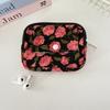 Вельветовый Принт Картхолдер Застежка-защелка Кошелек для монет на молнии с кольцом для ключей Детский милый кошелек Маленький кошелек Держатель для кредитных карт на молнии ID-сумка