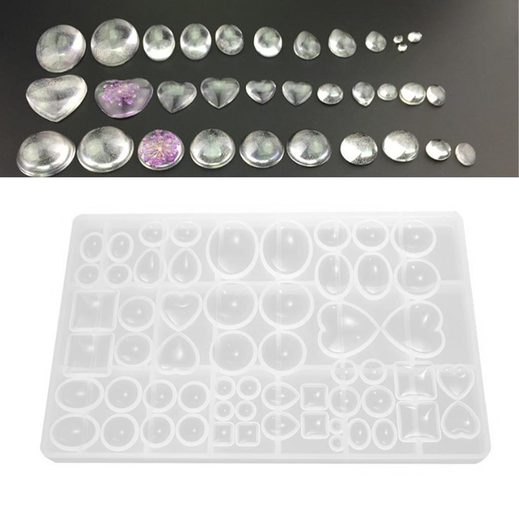 Stone Resin Mold Various Shape Eco Friendly Flexible Easy Demoulding Reusable Jewelry Silicone Mold