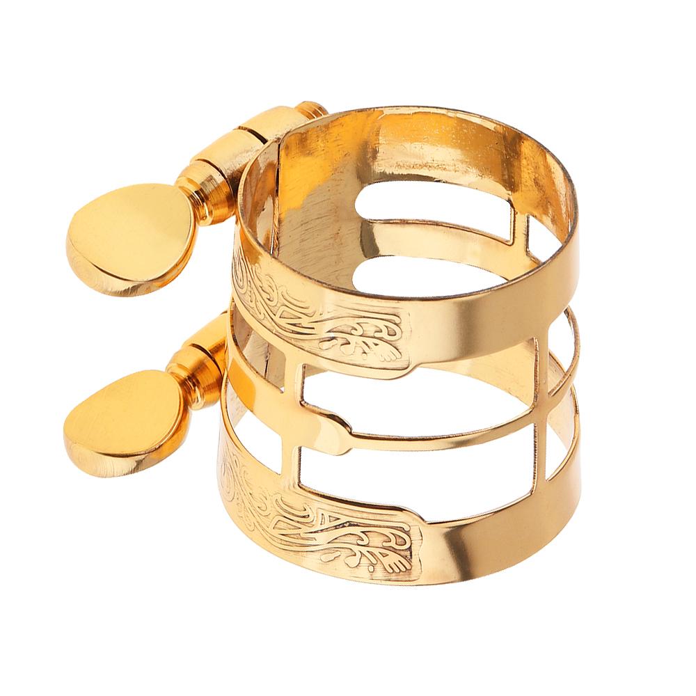 Alto Saxophone Carved Metal Ligature Alto Sax Clarinet Mouthpiece Ligature