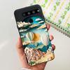 For LG G8X ThinQ Case  LG V50 ThinQ V50s ThinQ V50 Dual Screen Liquid Silicone Bumper Coque Fundas Marble Space Man Dragon Capa
