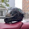 Шлем для электромобиля мужской и женский шлем с открытым лицом летний с двойным зеркалом хвостовой полузакрытого типа персонализированный четырехсезонный Bluetooth для пары
