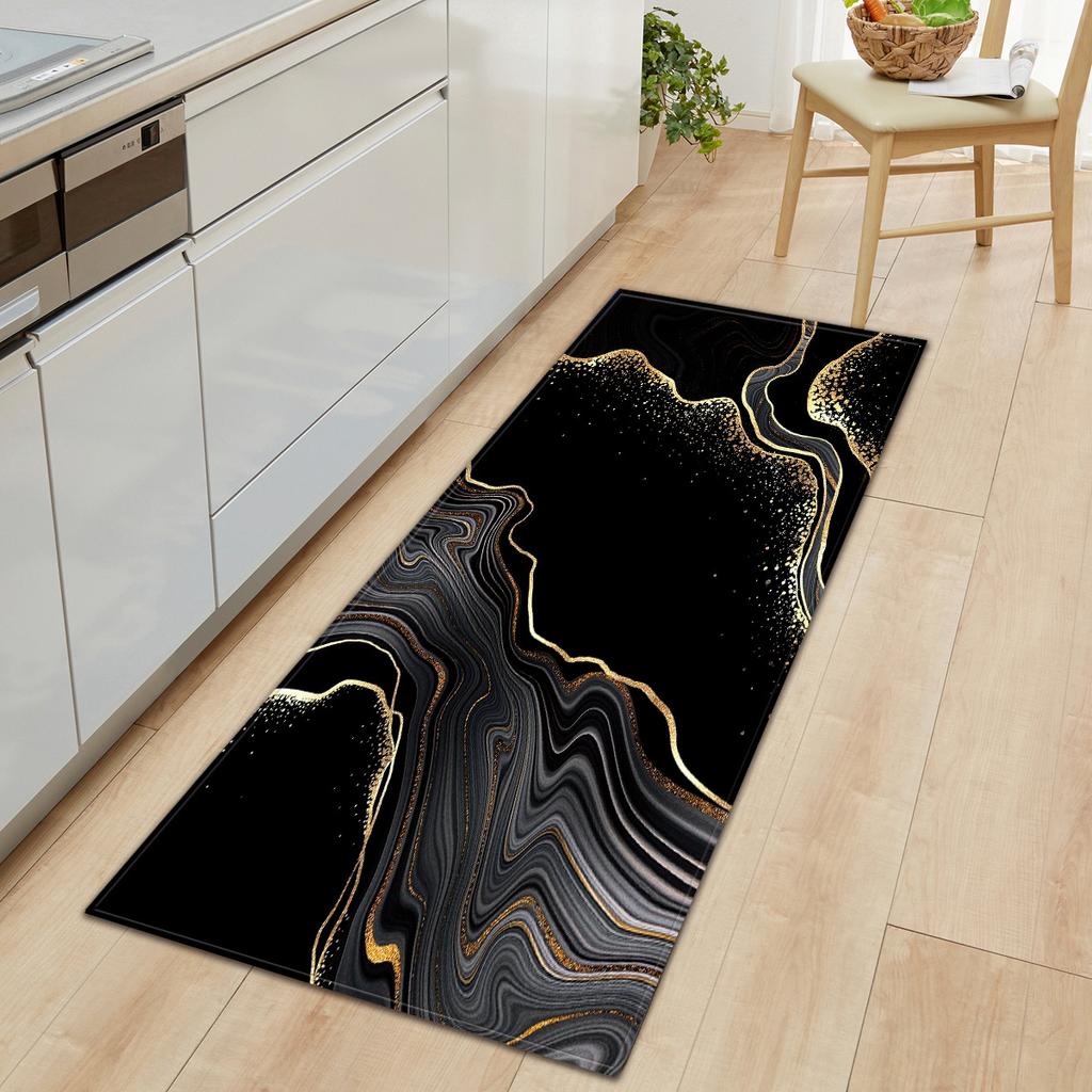 Marble Kitchen Sand Wardrobe Shoe Cabinet Long Carpet Floor Mat