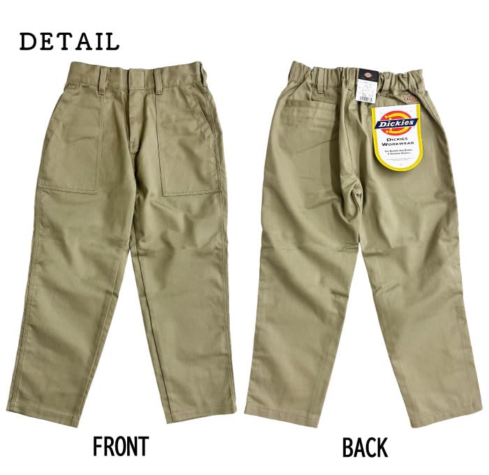 Dickies Loose Tapered Pants Work Pants Easy Pants Olive Green WD5842