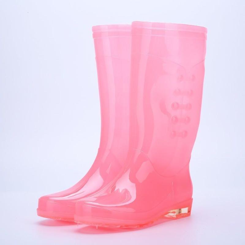 Women's Waterproof Rain Boots - Non-slip Quick-dry Candy-colored High-top Soft Keep Warm Comfort Adult Rain Shoes