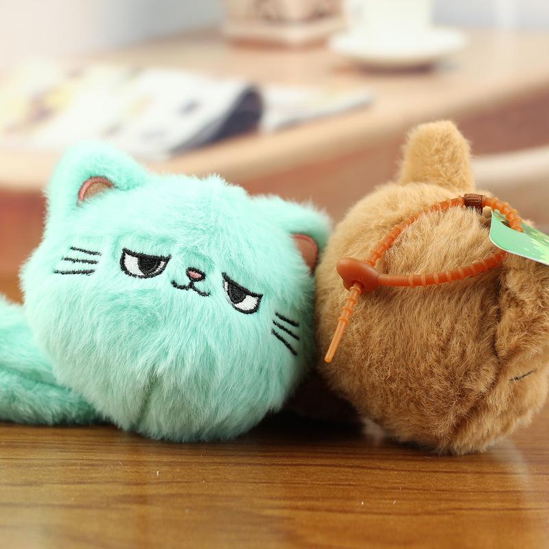 1 шт. Рюкзак для девочки, украшение куклой, милый плюшевый кулон в виде кошки, брелок для сумки для пары, декоративный подарок