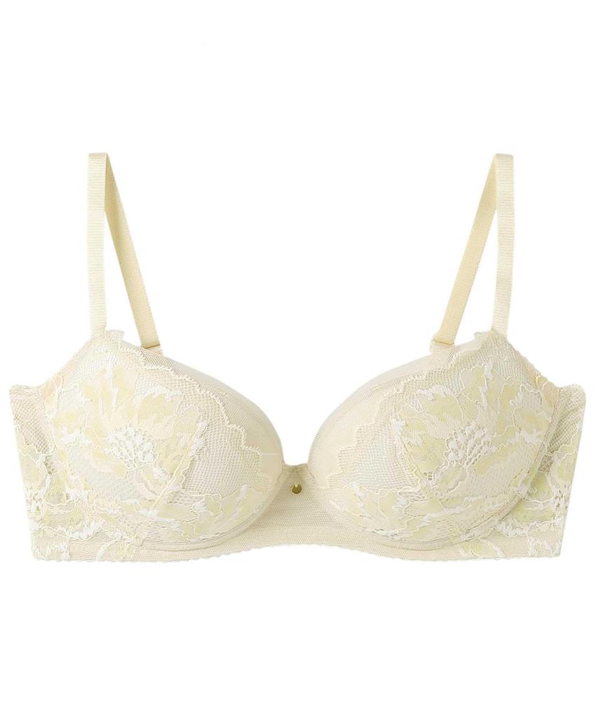 Fits Up To G Cup Bragenic Smoothing Bra BMI243 BE C65 [Amphi/Wacoal] Non-wired Bra, Cleavage-enhancing, High-side Design, Back-smoothing, [BRAGENIC