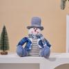 Christmas Stuffed Dolls Santa Snowman Reindeer Home Window Decorations