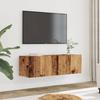 VidaXL Wall-mounted TV Cabinets 2 Pcs Old Wood 100x30x30 Cm, TV Stand, Media Cabinet, TV Console, HiFi Furniture, Center of 857017