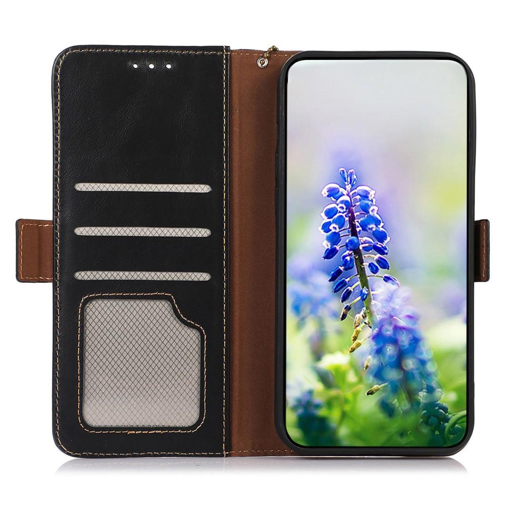 Wallet Case for Moto G67 5G - Leather/PU, Black