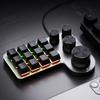 12 Keys 4 Knobs Mechanical Macropad Hot-swap USB Wired/Bluetooth-Compatible Photoshop Gaming Keypad Red Switch for Office Gaming
