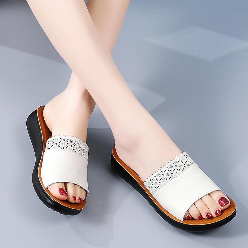 Женские летние модные тапочки на толстой подошве, домашние тапочки, повседневные тапочки