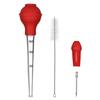 4Pcs Turkey Baster Tool Food Grade Turkey Roasting Tool with Cleaning Brush Cooking Accessory for Thanksgiving Party